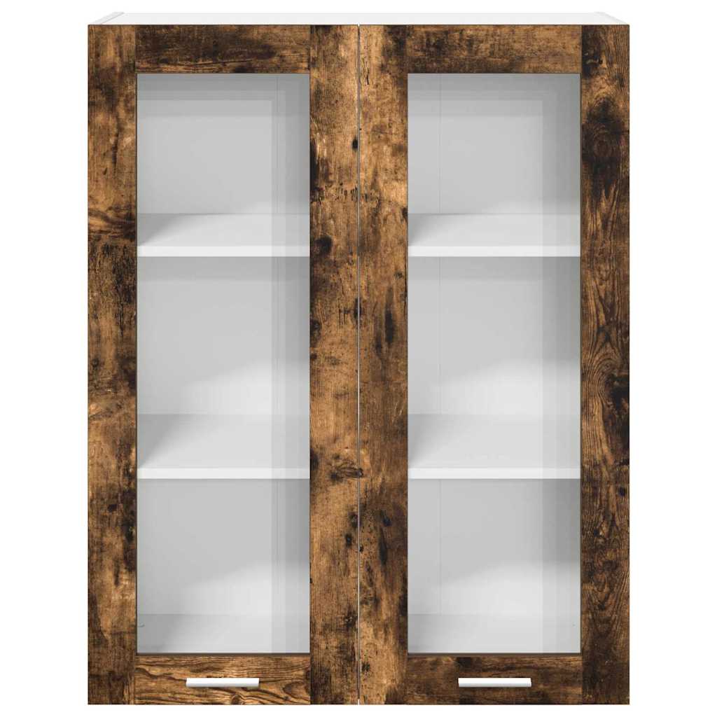 Hanging Cabinet with Shelf Riga Smoked Oak 80 x 31 x 100 cm